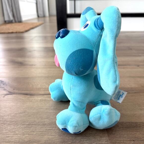 Blue's Clues Plush Dog Viacom Nickelodeon Blue Tongue Out 12" Paw Print EUC - Picture 2 of 8